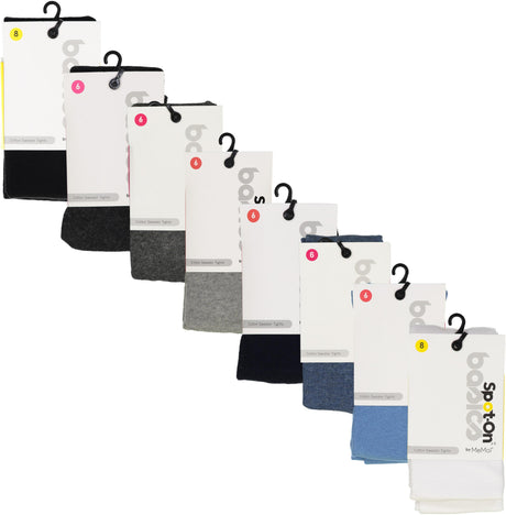 Spot On Basics by Memoi Girls Solid Cotton Sweater Tights - SP-3400