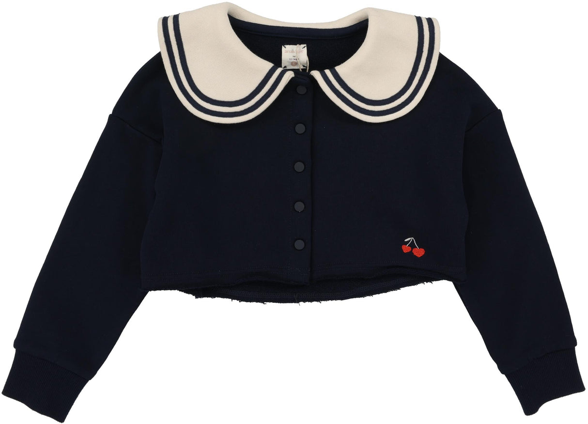 Analogie Lil Legs Bon Voyage Collection Girls Sweatshirt Cardigan - BVSC