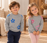 FYI Boys Girls Stars/Hearts Sweatshirt - WB6CP7463