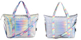 Top Trenz Tie Dye Strap Puffer Tote Bag - METTD1