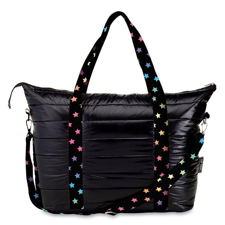 Top Trenz Scattered Star Strap Puffer Tote Bag - Thumbnail 2