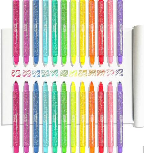 ooly Glittery Erasable Markers 12 Pack - 130-125