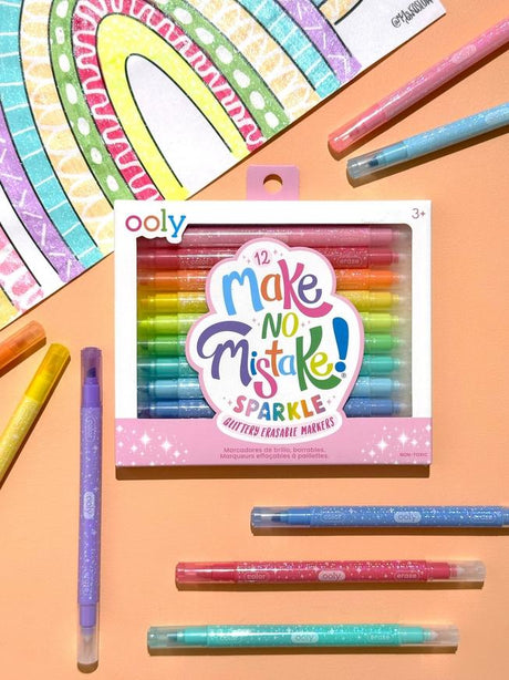 ooly Glittery Erasable Markers 12 Pack - 130-125