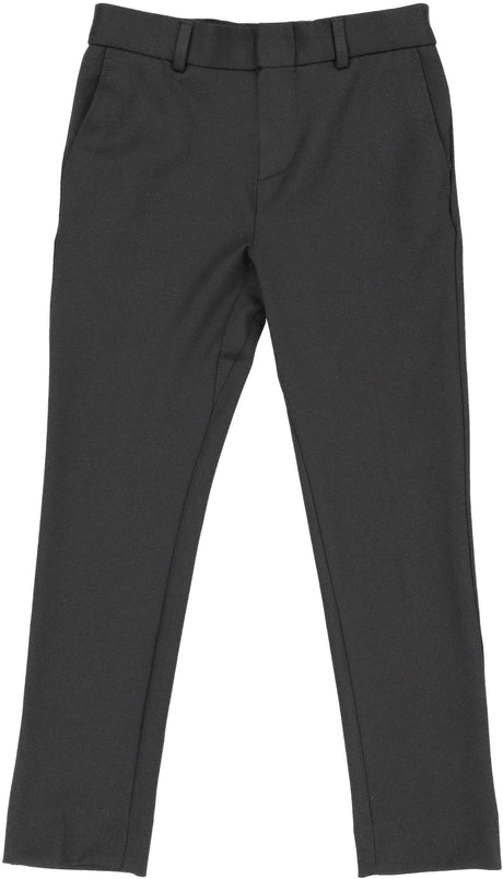 T.O. Collection Boys Flat Front Knit Stretch Dress Pants - A6