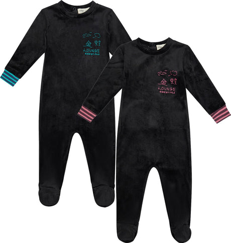 Crew Lounge Baby Boys Girls Velour Footie - SG3200