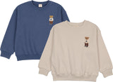 Analogie by Lil Legs Lil People Collection Boys Embroidered Bear Sweatshirt - AF26S548