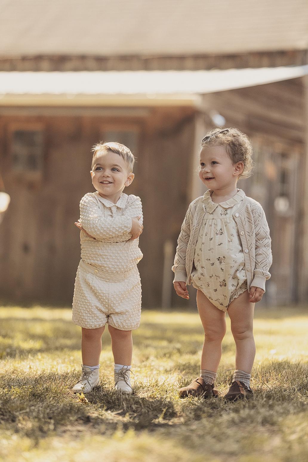 Charlotte & George Baby Girls Flannel Floral Romper - WB4CP7031