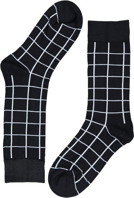 Florence Mens Modal Colored Plaid Socks - 225