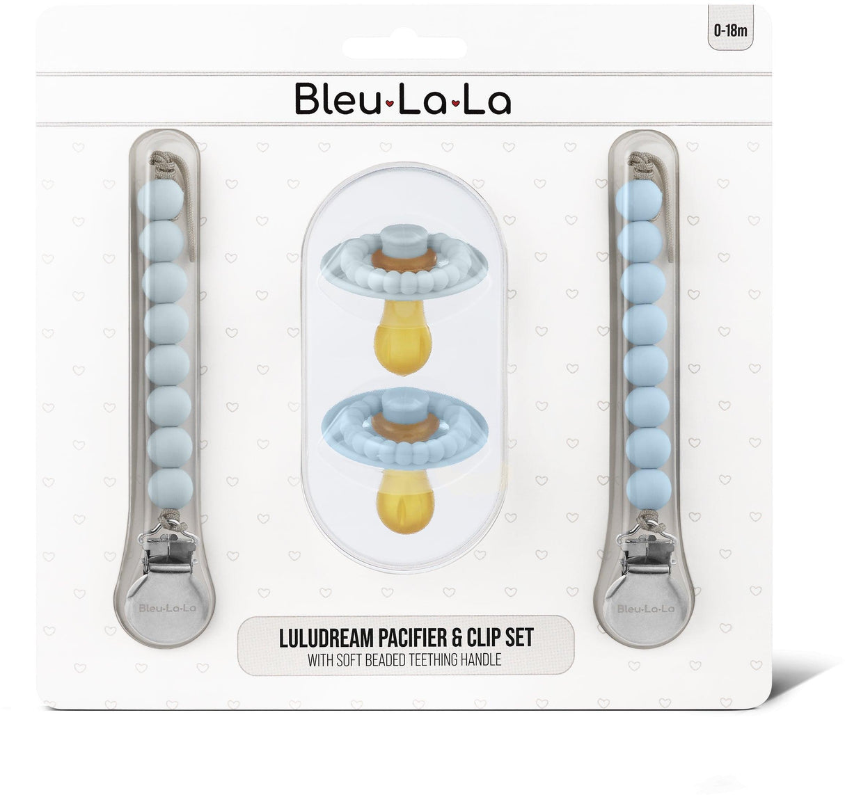 Bleu La La Luladream Pacifier & Clip Set - LLD