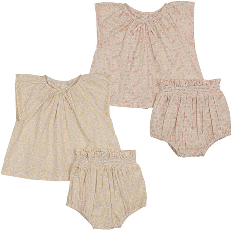 Analogie by Lil Legs Sunny Blossoms Collection Baby Girls Outfit Set - SBST