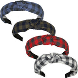 Keshet Girls Gingham Headband - HB407