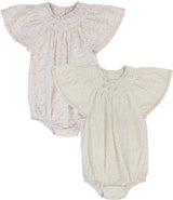 Analogie by Lil Legs Sunny Blossoms Collection Baby Girls Flutter Romper - SFR