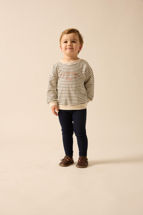 Analogie by Lil Legs Lil People Collection Boys Bold Stripe Sweatshirt - AF26S500B