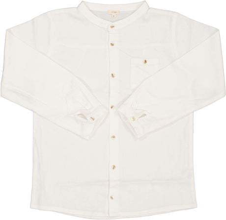 Lil Legs Basic Collection Boys Long Sleeve Mandarin Collar Dress Shirt - DMCS