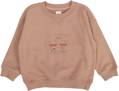 Analogie by Lil Legs Lil People Collection Baby Girls Cafe Sweatshirt Outfit - AF26S501