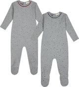 Crew Lounge Baby Boys Girls Polka Dot Cotton Footie - SG3216