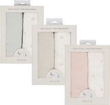 Ely's & Co Gingham Bear Collection Crib Sheet - 2 Pack