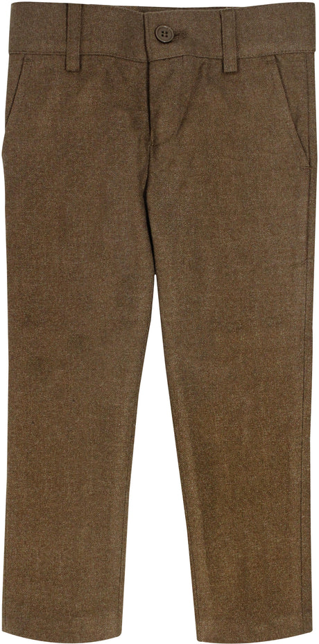 Armando Martillo Boys Faux Wool Dress Pants (Skinny & Slim Fits) - 609