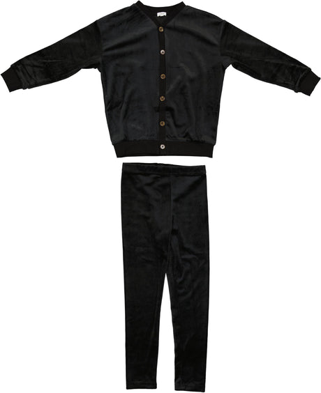 Bonjoy Boys Girls Velour Cardigan Pajamas - BLW250041S