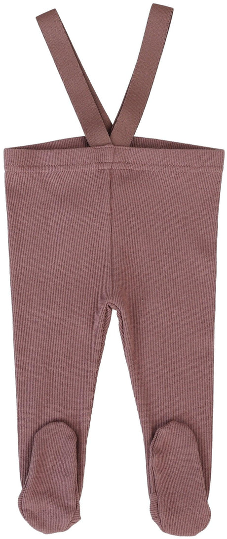 Lil Legs Ribbed Basic Collection Baby Toddler Boys Girls Footed Suspender Legging - SLGF