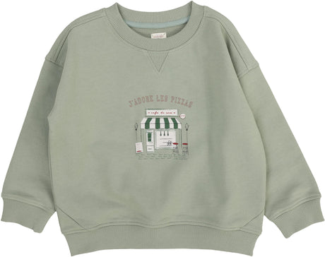 Analogie by Lil Legs Lil People Collection Baby Boys Cafe Sweatshirt Outfit - AF26S507B