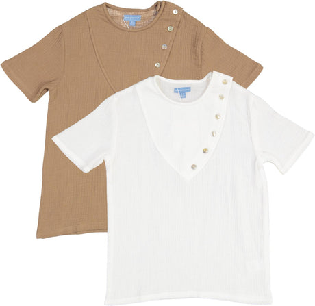 Pompomme Boys Gauze Dress Shirt - 6228