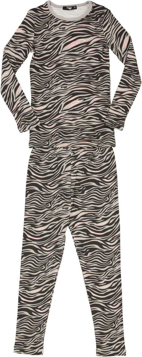 Noggi Boys Girls Zebra Print Cotton Pajamas - 213013