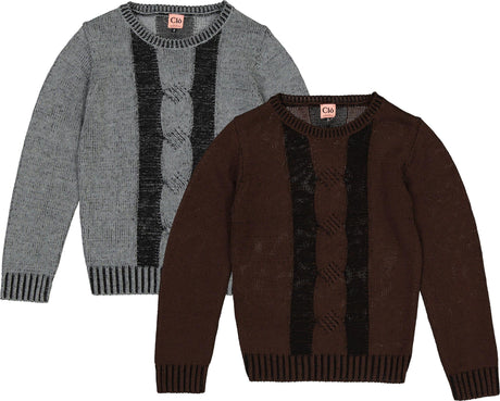 Clo Boys Cable Knit Sweater - WB6CP7480