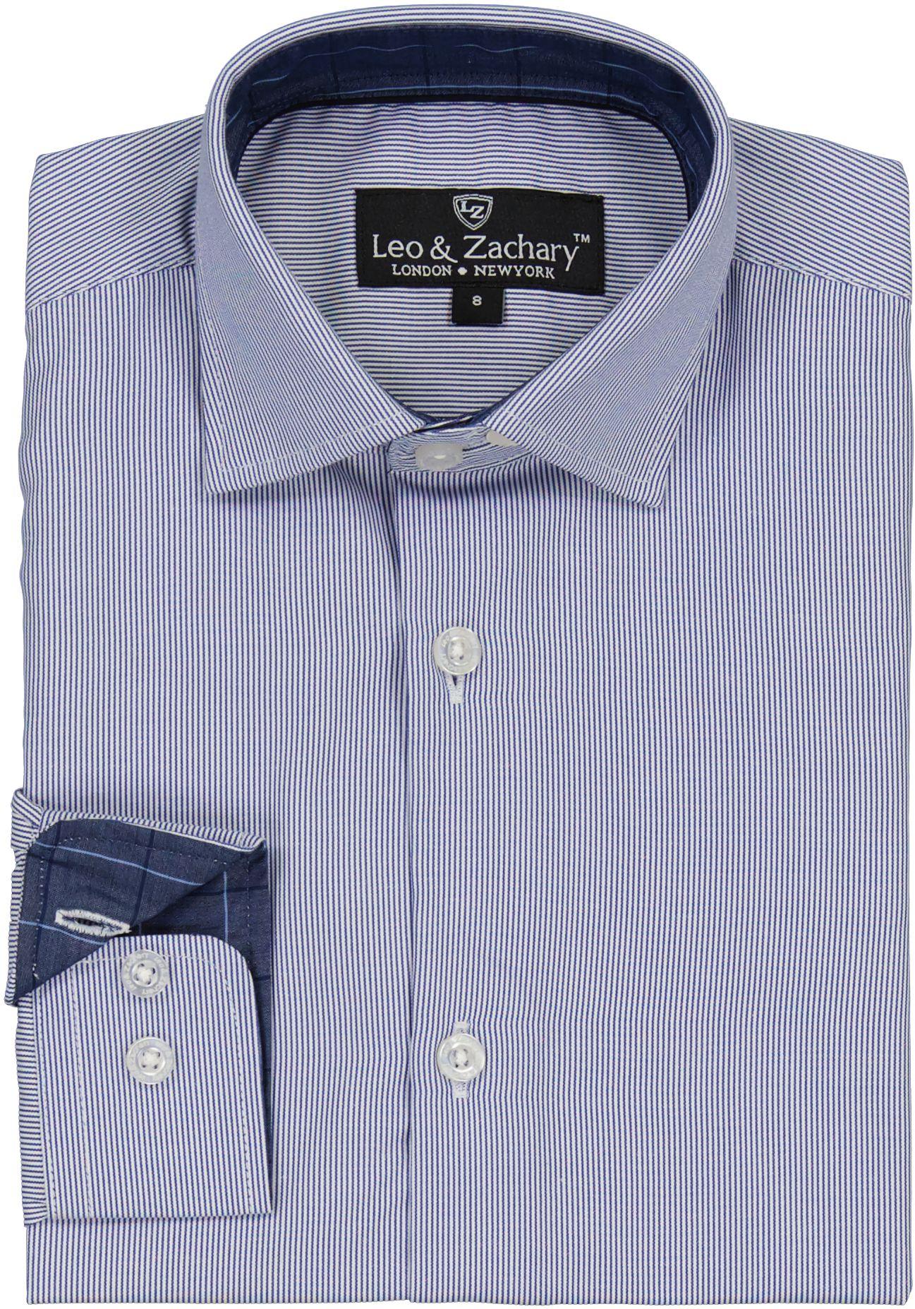 leo and zachary dress shirts Amazon.com: Leo & Zachary Boys' Long Sleeve Button Up Dress Shirt (8, Canasy Window Pane): Clothing, Shoes & Jewelry