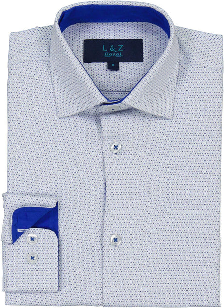 L & Z Royal Boys Long Sleeve Dress Shirt - 50046
