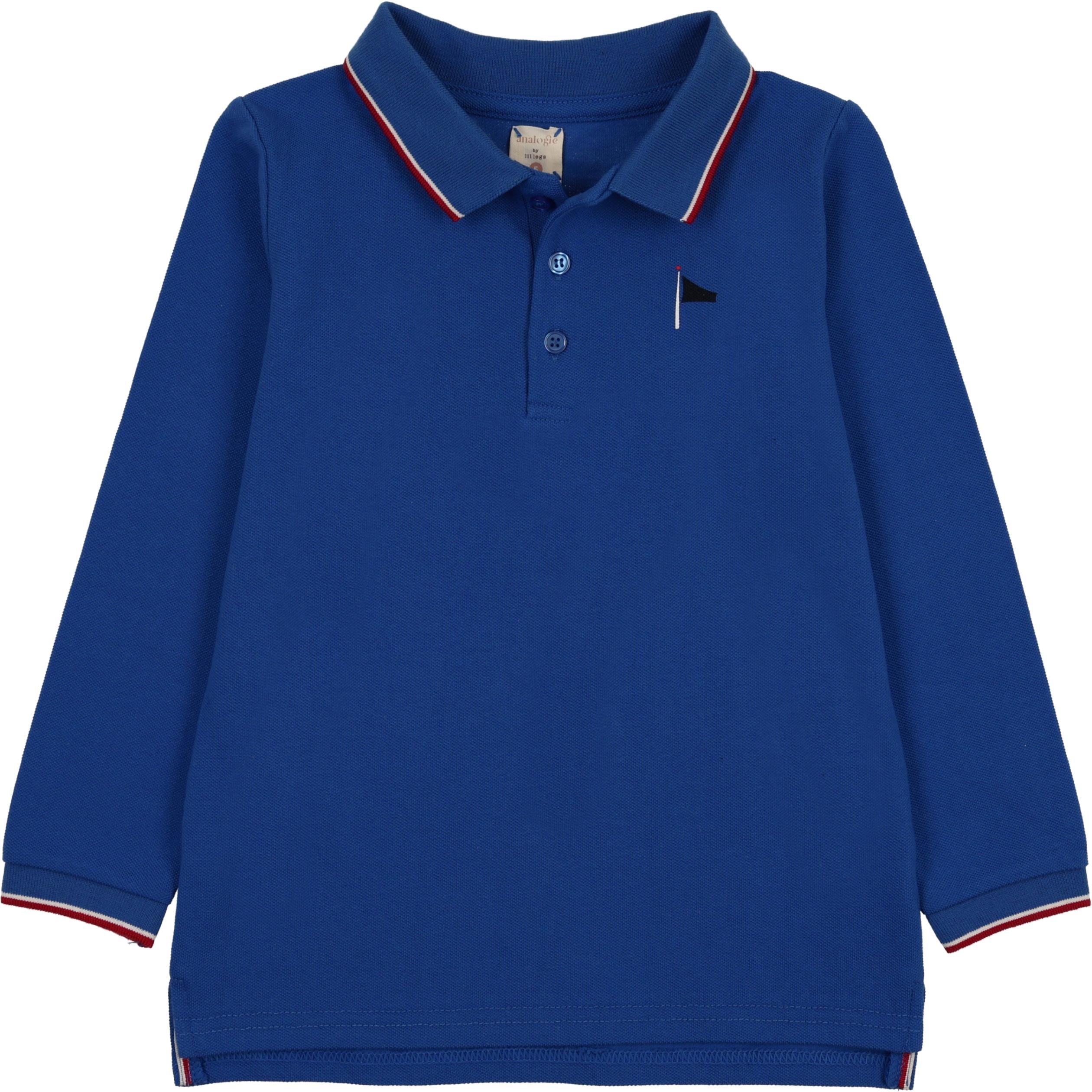 Analogie by Lil Legs Outerfield Collection Boys Long Sleeve Polo