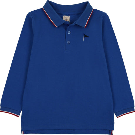 Analogie by Lil Legs Outerfield Collection Boys Long Sleeve Polo Shirt - OBLSP