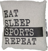 Bunk Junk Eat Sleep Sports Repeat Autograph Pillow - BJ937
