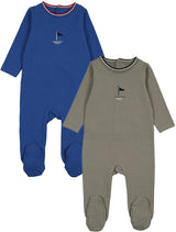 Analogie by Lil Legs Outerfield Collection Baby Boys Cotton Footie - OBFT