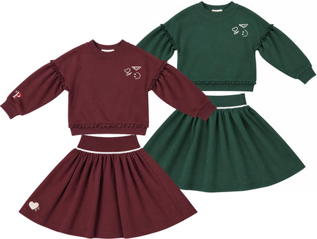 Principi Girls Smiley Sweatshirt Outfit - KW65