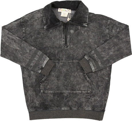 Teela Boys Mineral Wash Long Sleeve Polo Shirt - 21-074
