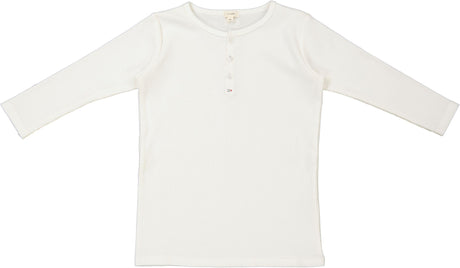 Lil Legs Solid Collection Girls 3/4 Sleeve Henley T-shirt