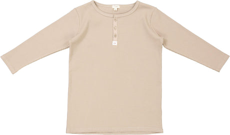 Lil Legs Solid Collection Girls 3/4 Sleeve Henley T-shirt