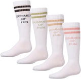 Memoi Girls Summer of Fun Knee Socks - MKF-7222