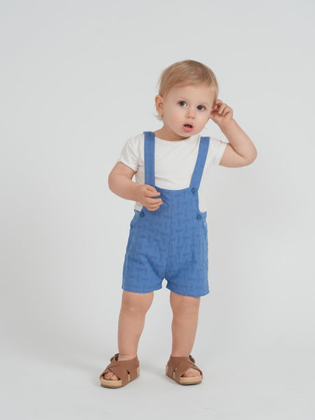 Charlotte & George Boys Contrast Trim Overall - SB6CP7343