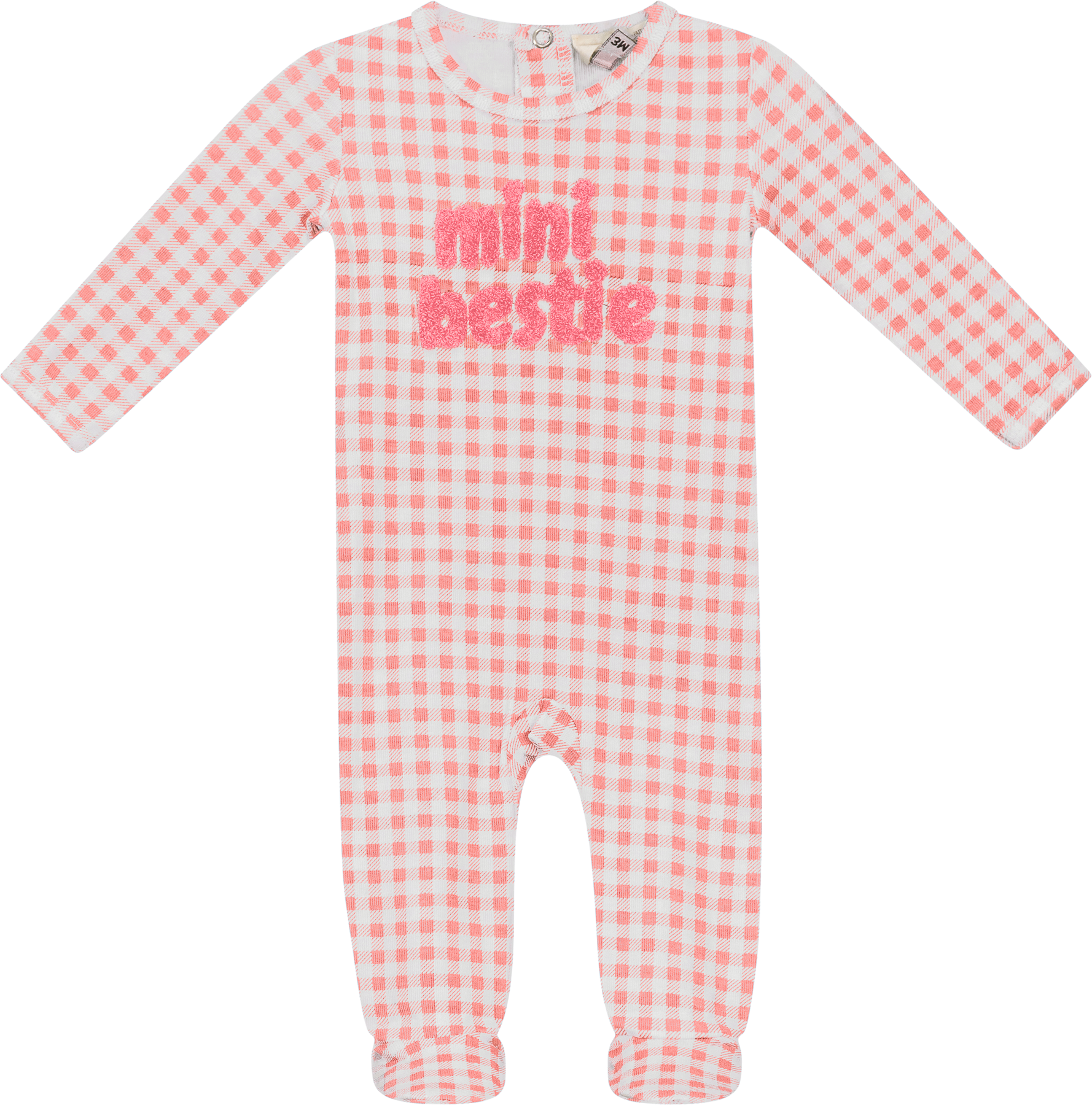 MOCHA Baby Boys Girls Checked Mini Bestie Cotton Stretchie