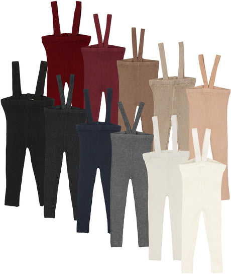 Analogie by Lil Legs Knit Collection Toddler Boys Girls Knit Suspender Leggings - KSLG