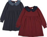 Analogie by Lil Legs Sweet Campaign Collection Girls Denim Collar Sweatshirt Dress - AF26D223