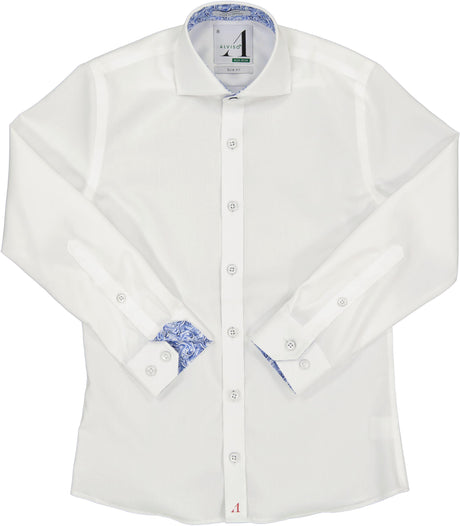 Alviso Boys Long Sleeve Dress Shirt with Contrast - Spring 2024