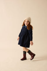 Analogie by Lil Legs Sweet Campaign Collection Girls Denim Collar Sweatshirt Dress - AF26D223