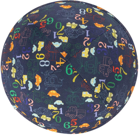 iKippah Boys Number Vehicles Yarmulka