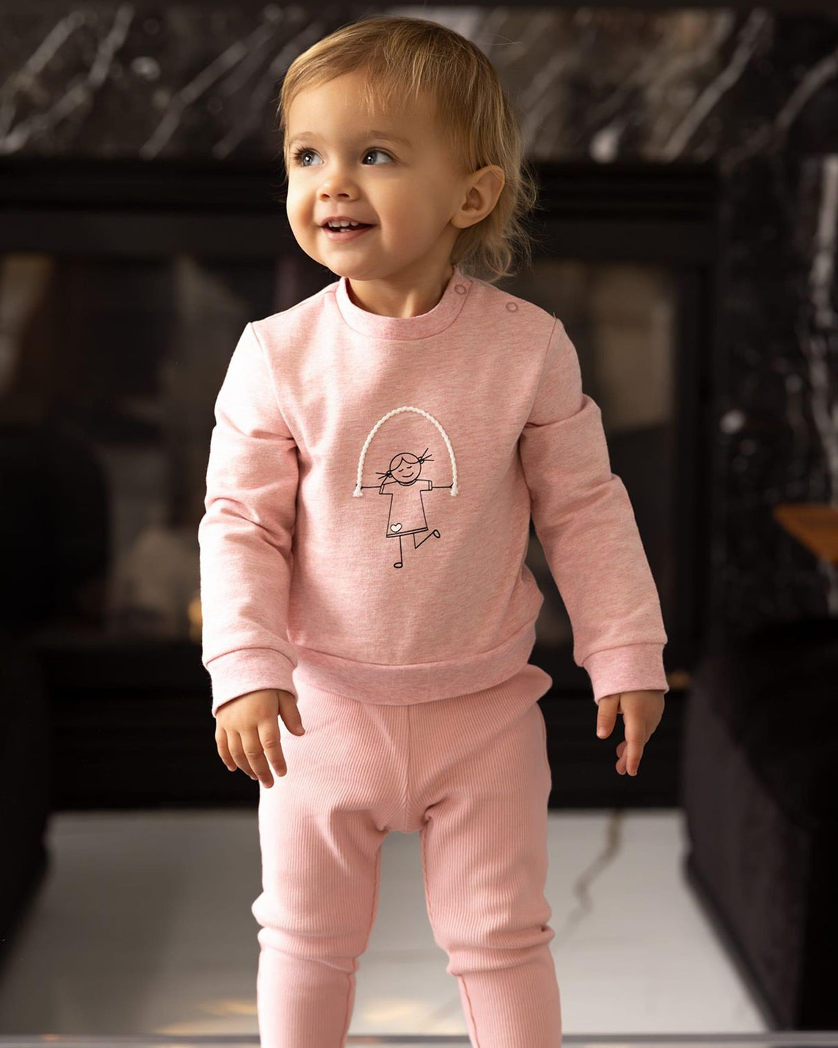 MiniMoi by Memoi Baby Girls Catch Me If You Can, I'm Jumping Rope Jumprope Outfit - INP09685