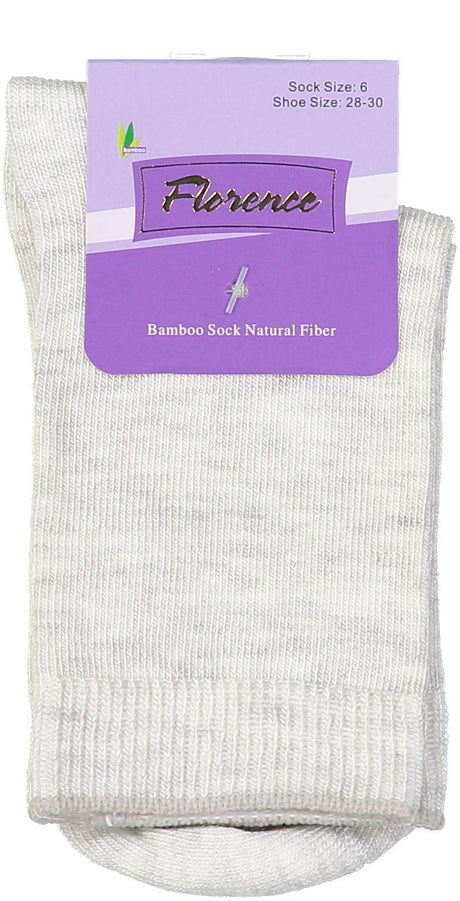 Florence Boys Girls Unisex Bamboo Cotton Crew Socks - 179