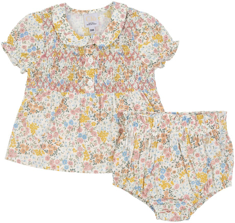 Clo Baby Girls Smocking Outfit - SB6CP7416BG