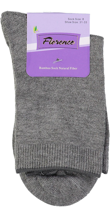 Florence Boys Girls Unisex Bamboo Cotton Crew Socks - 179